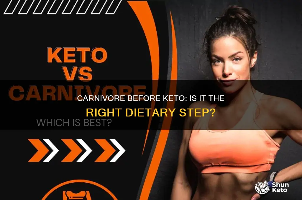 can i start carnivore before going keto