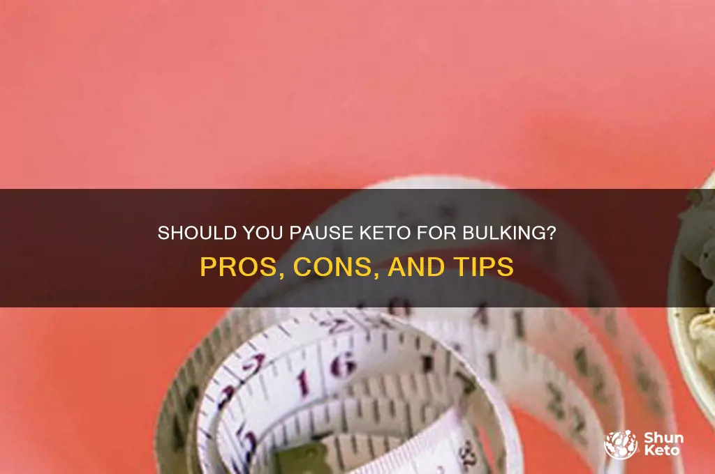 can i stop keto to bulk