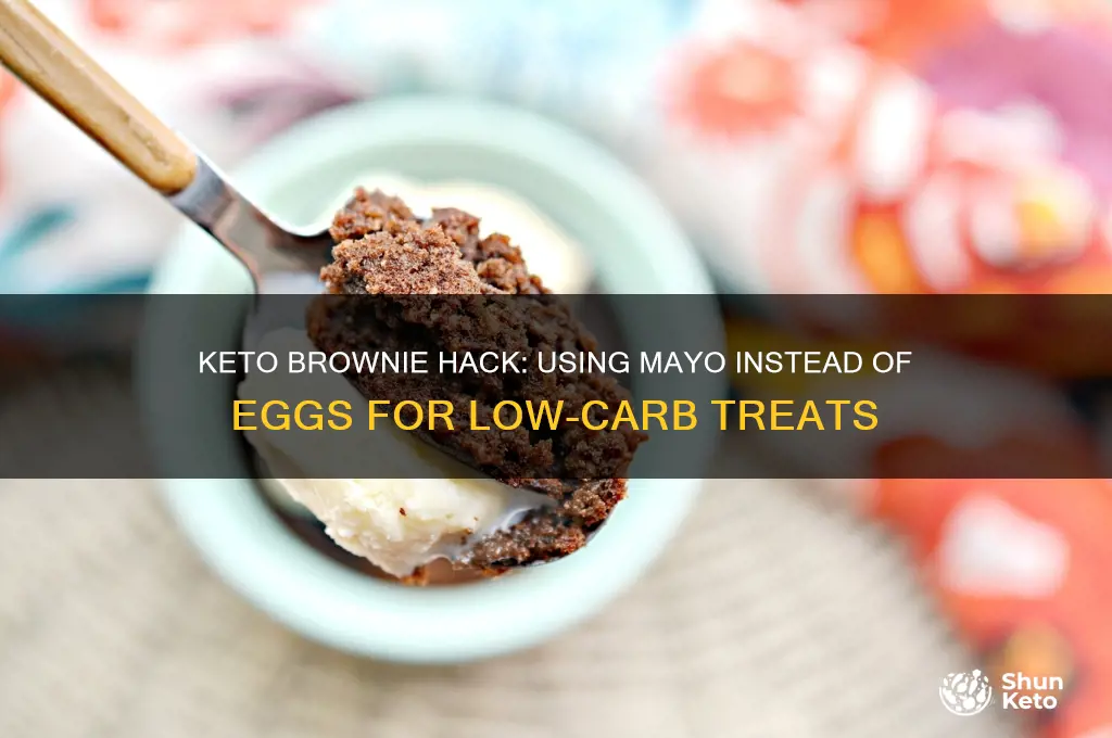 can i substitute mayo for eggs in keto brownies