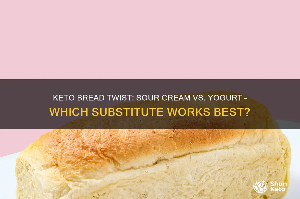 can i substitute sour cream for yogurt in keto bread