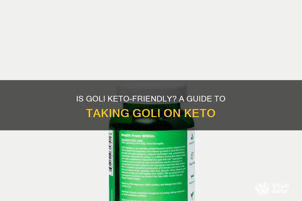 can i take goli on keto