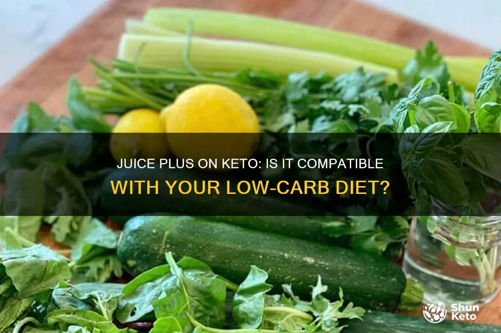 can i take juice plus on keto diet