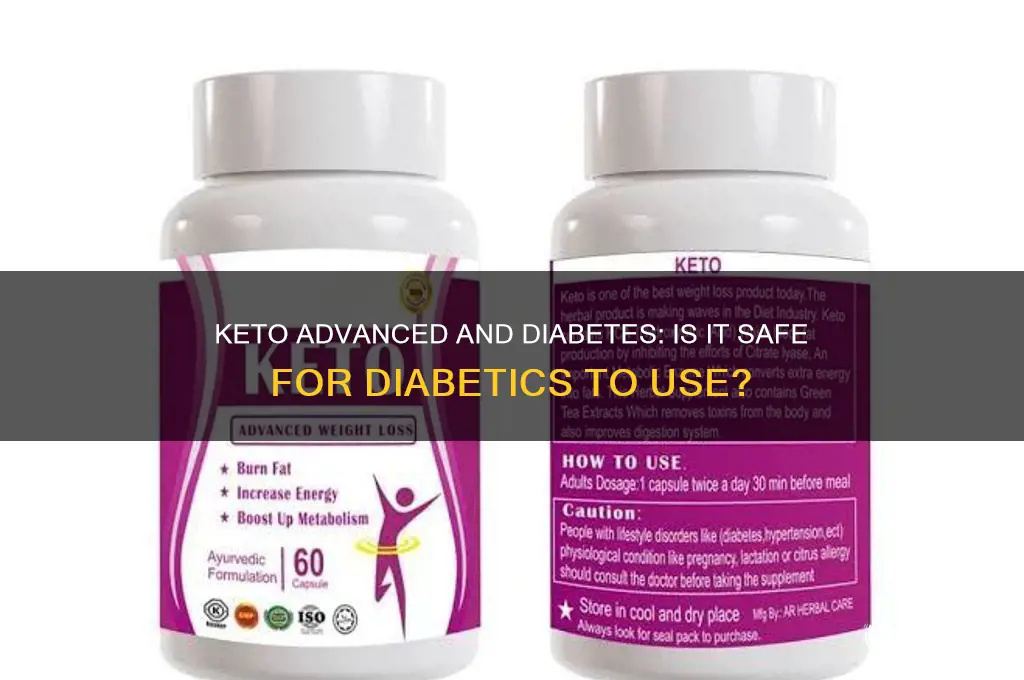can i take keto advance is i am a diabetic