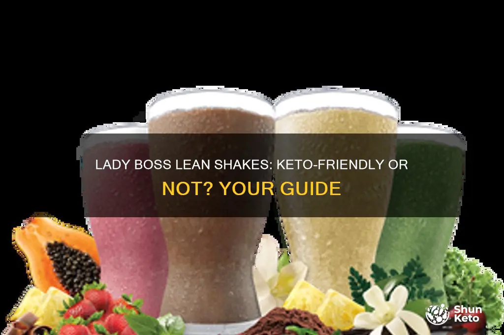 can i take lady boss lean shakes on keto