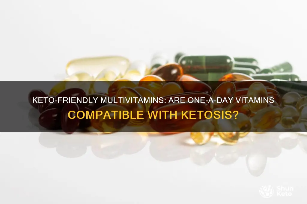 can i take one a day vitamins on keto