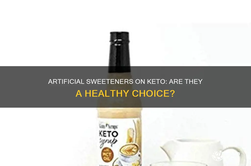 can i use artificial sugar on keto