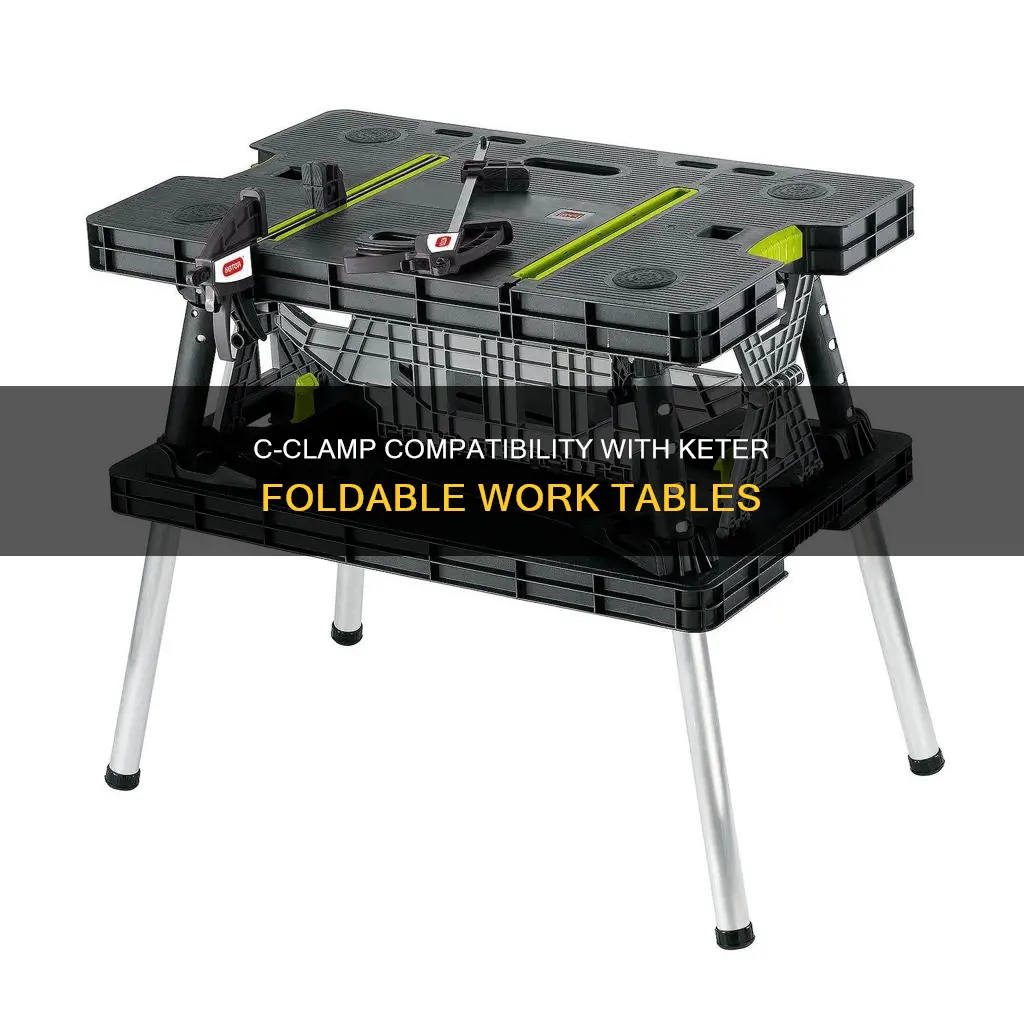 can i use c clamps on keter foldable work table