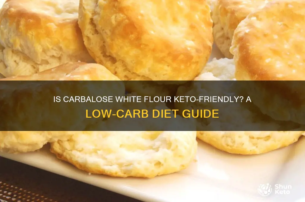 can i use carbalose white flour on the keto diet