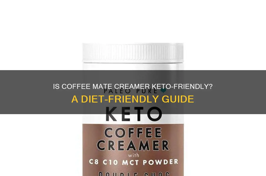 can i use coffee mate creamer on keto diet