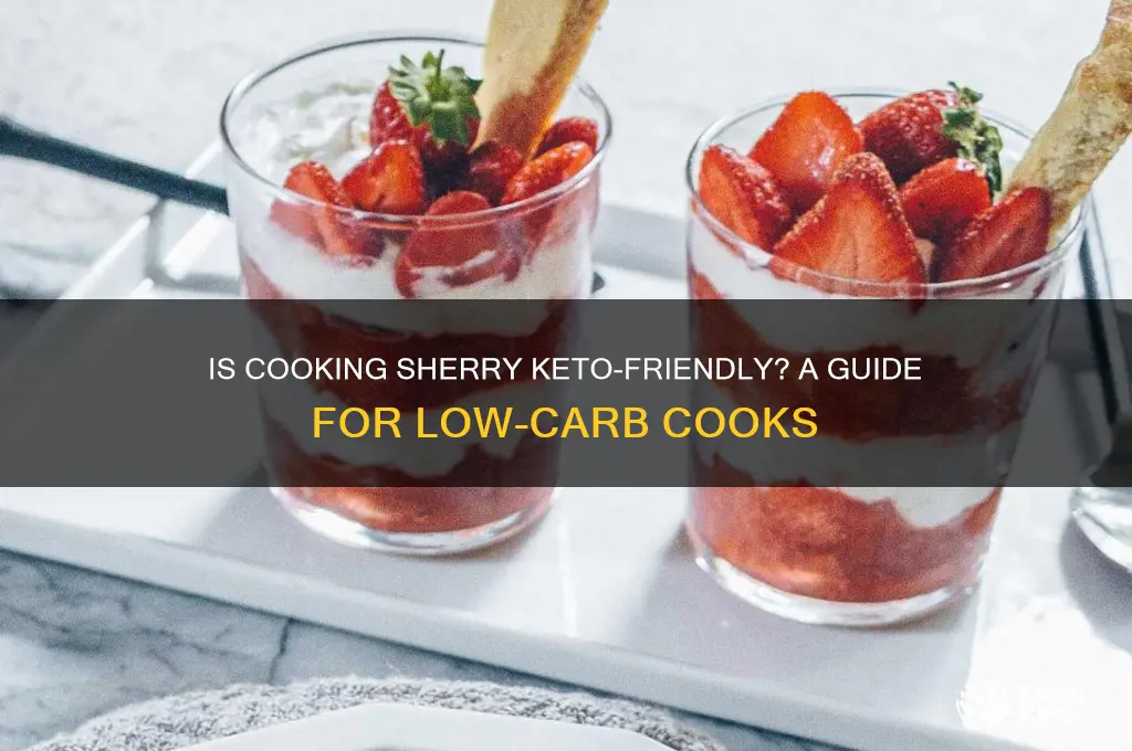 can i use cooking sherry on keto diet