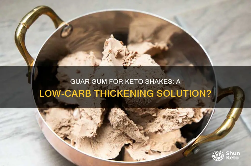 can i use guar gum to thicken a keto shake