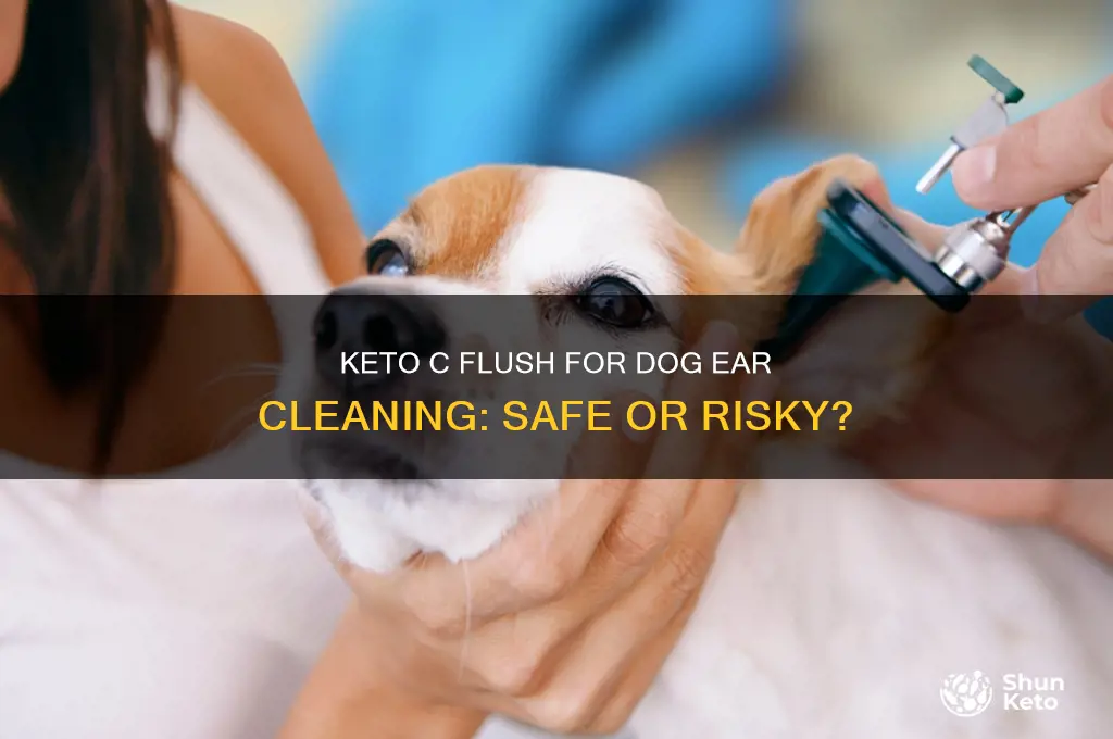 can i use keto c flush in my dogs ears