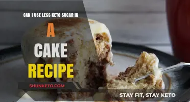 Reducing Keto Sugar in Cake Recipes: Tips for Sweet Success