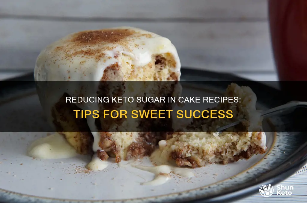 can i use less keto sugar in a cake recipe