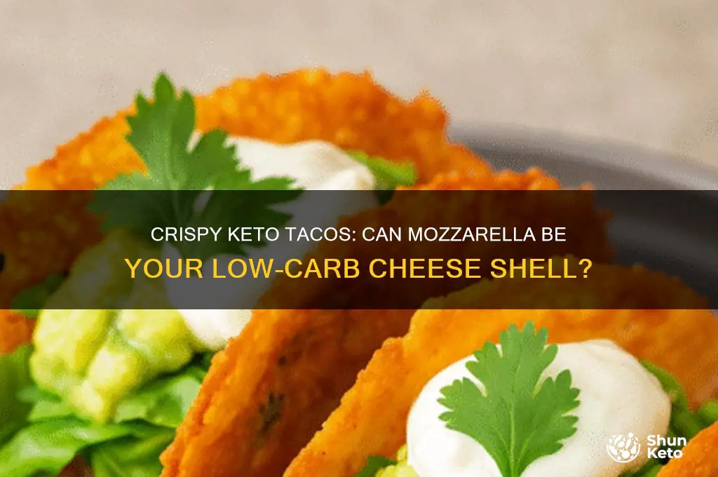 can i use mozzarella for a crisp keto taco