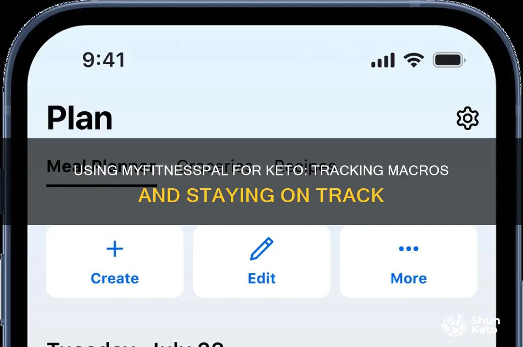 can i use my fitness pal with keto