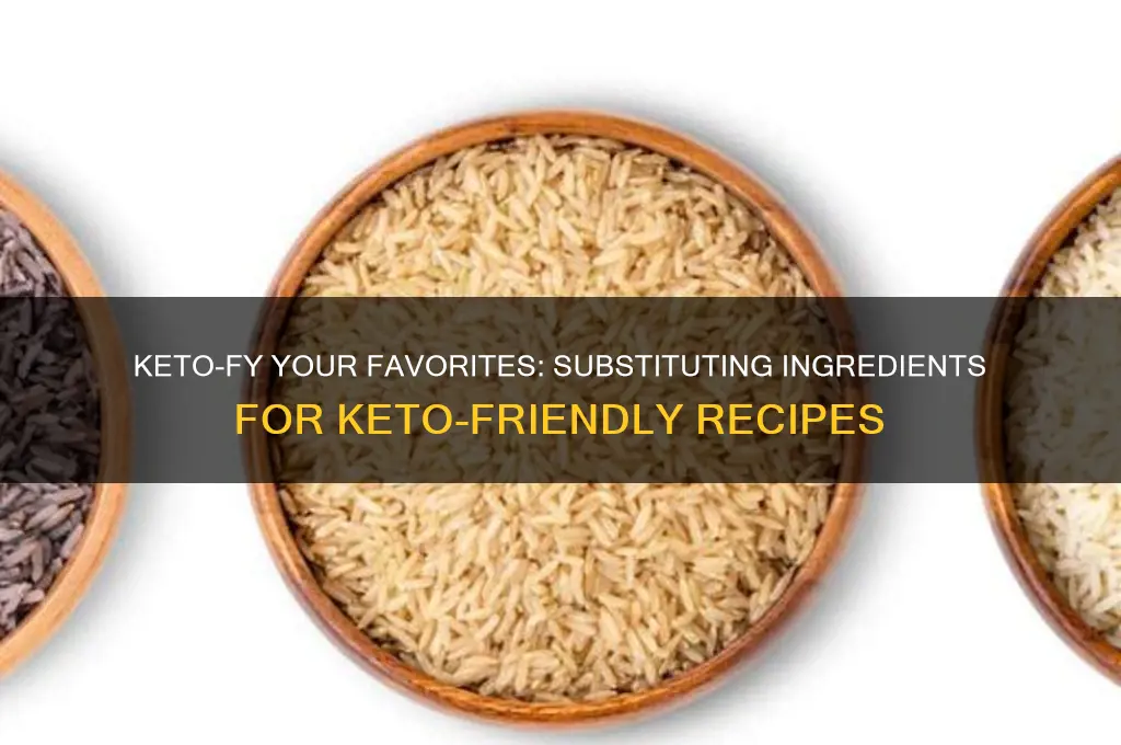 can i use my recipes and just substitute keto