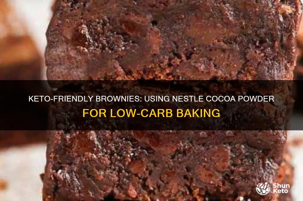 can i use netstle cocoa powder for keto brownines