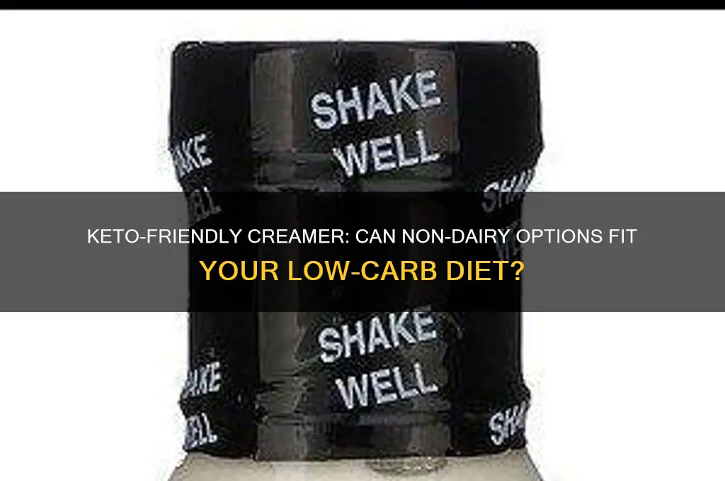 can i use non dairy creamer on keto diet