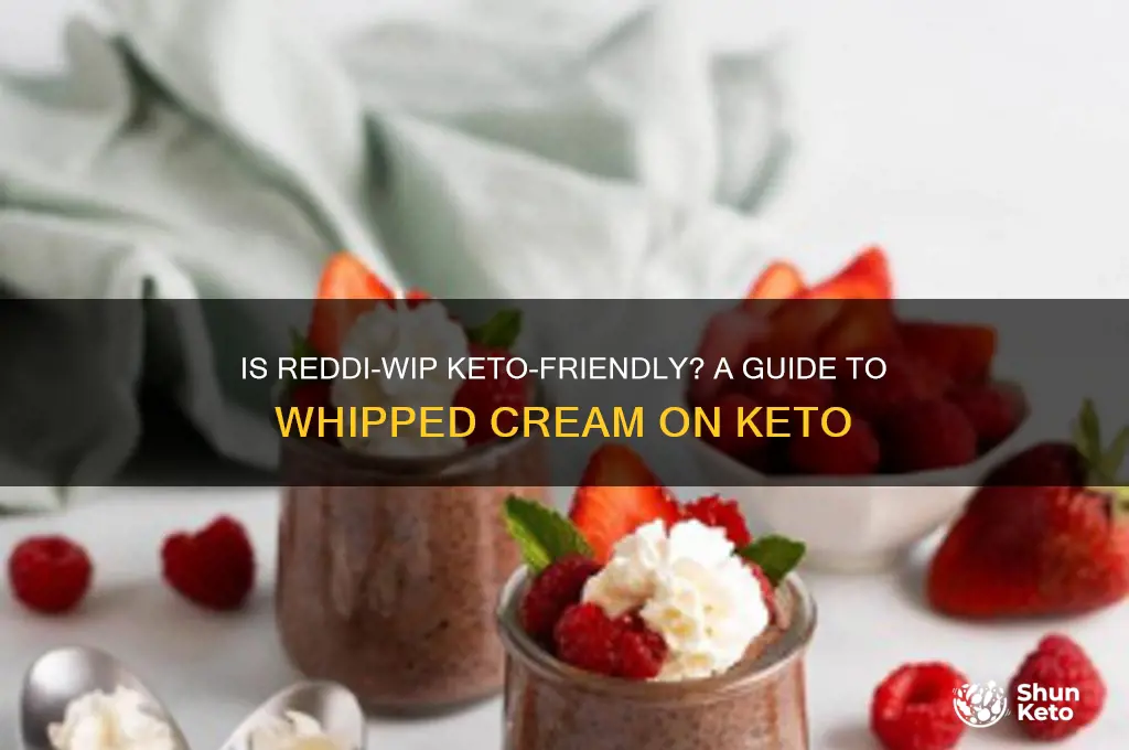 can i use reddi whip on keto diet