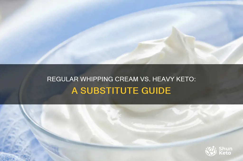 can i use regular whipping cream instead of heavy keto