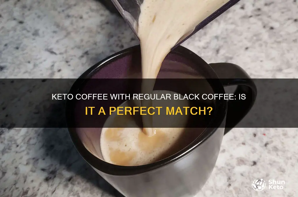 can i use regulari black coffee when making keto coffee