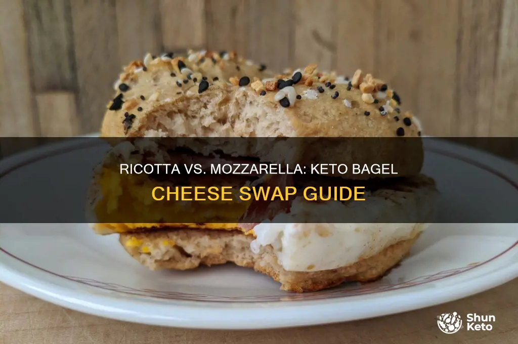 can i use ricotta instead of mozzarella in keto bagels