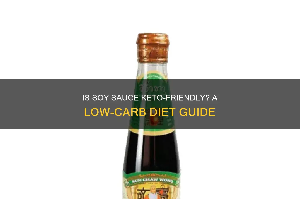 can i use soy sauce on keto