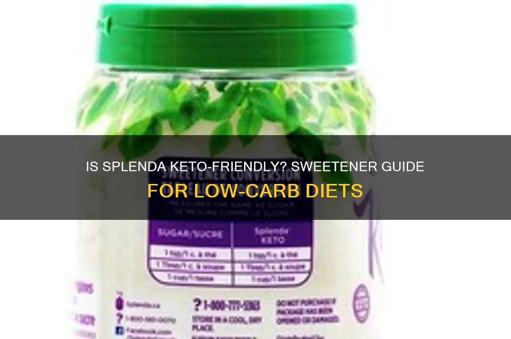 can i use splenda on keto