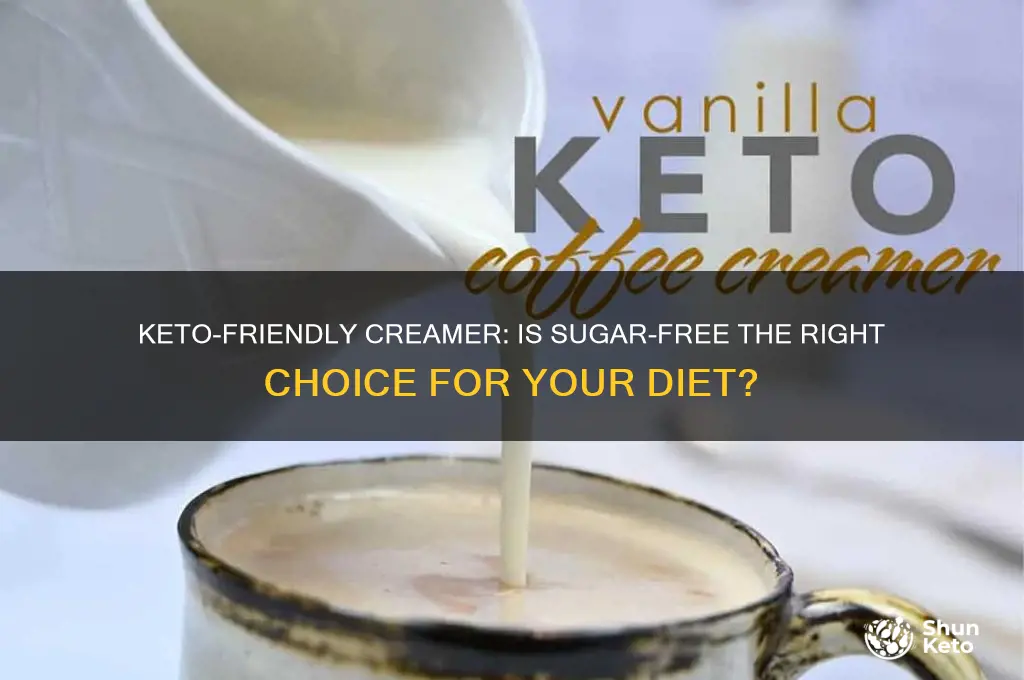 can i use sugar free creamer on keto