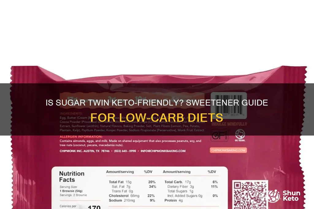 can i use sugar twin on keto diet