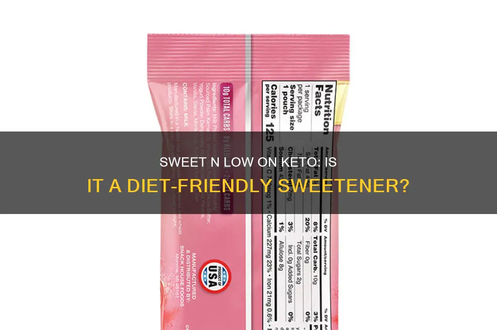 can i use sweet n low on keto diet