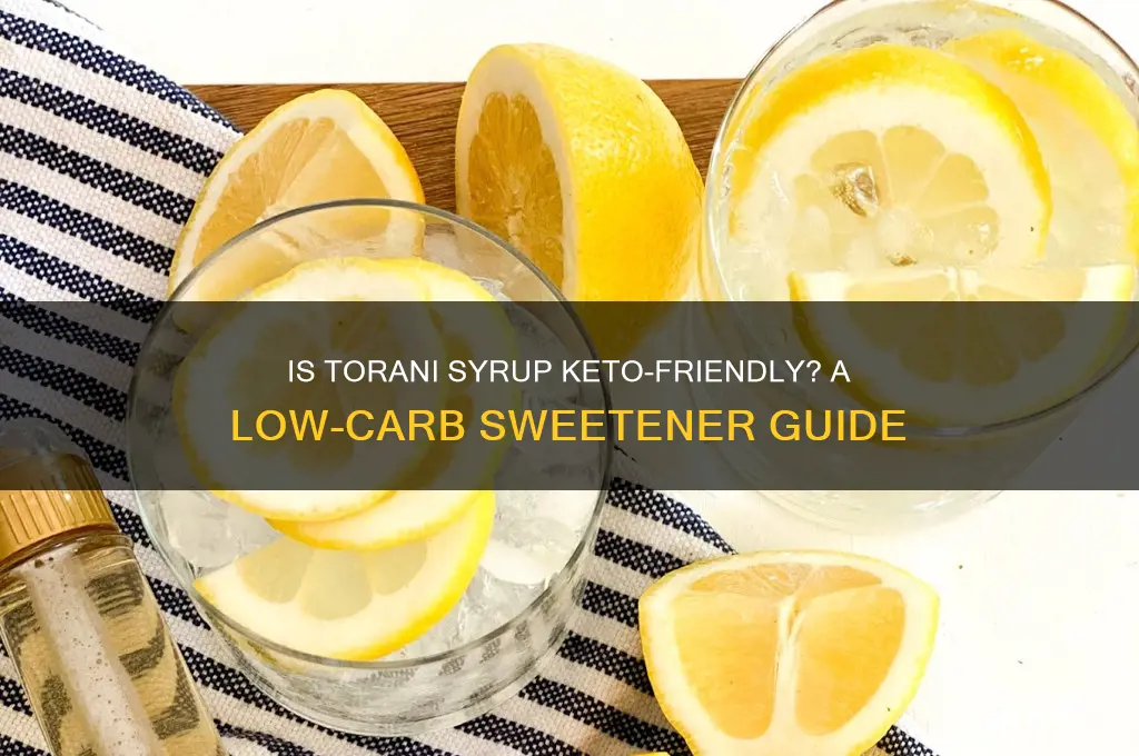 can i use torani syrup on keto