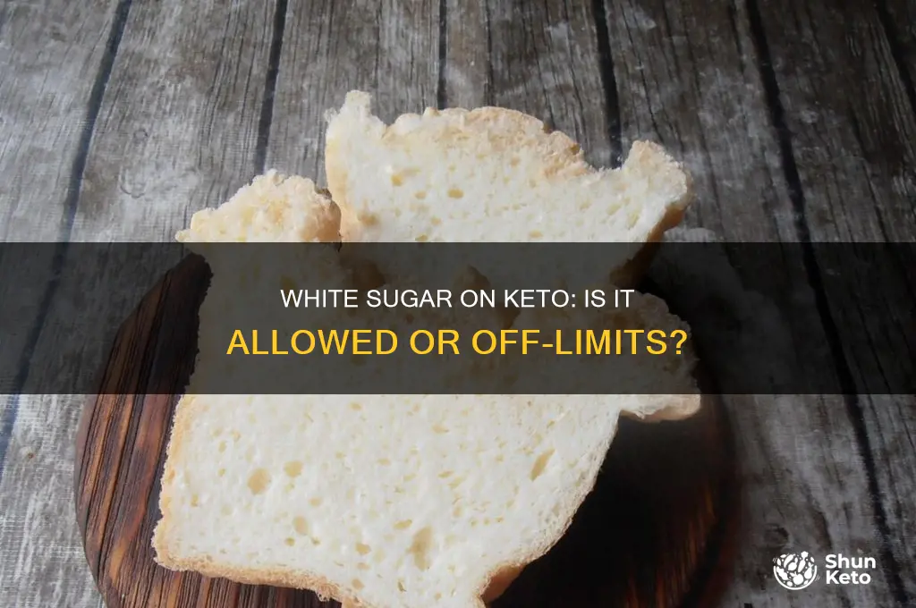 can i use whte sugar on keto diet