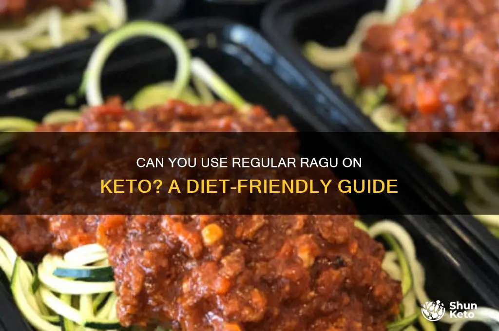 can i yse regular ragu on keto