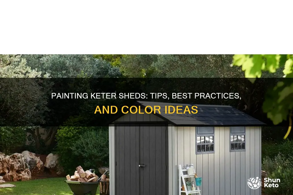 can keter sheds be painted