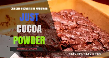 Can Keto Brownies Be Made with Just Cocoa Powder?