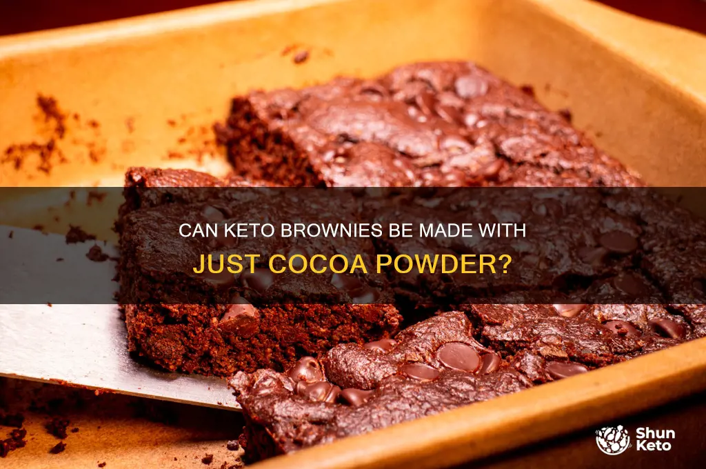 can keto brownies be made with just cocoa powder