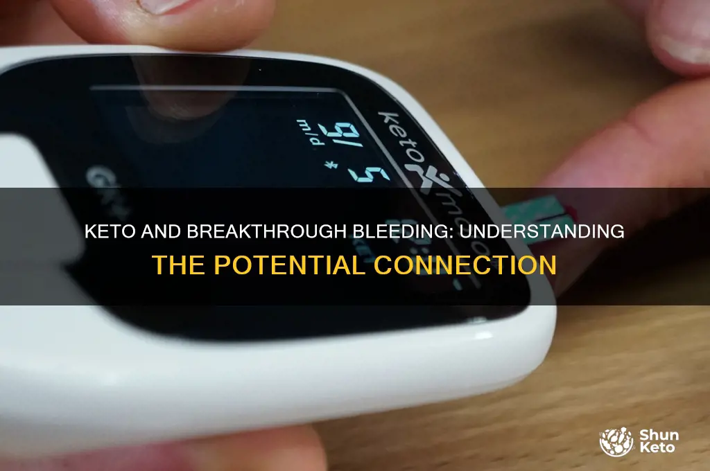 can keto cause breakthrough bleeding