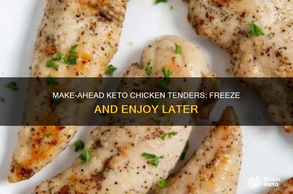 can keto chicken tenders be made in advance and frozen