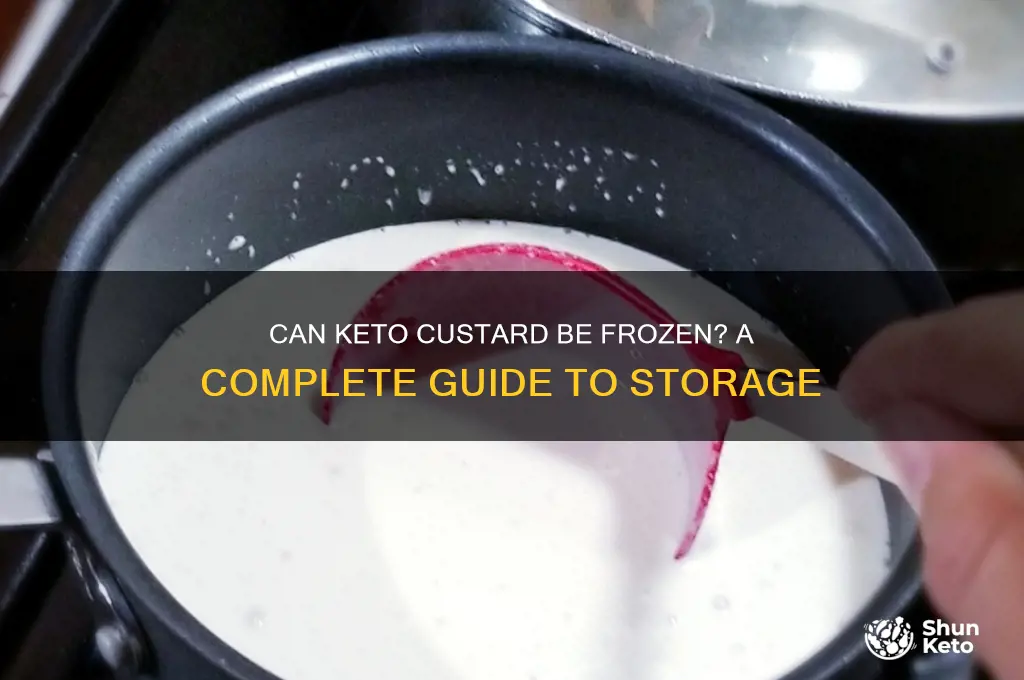can keto custard be frozen
