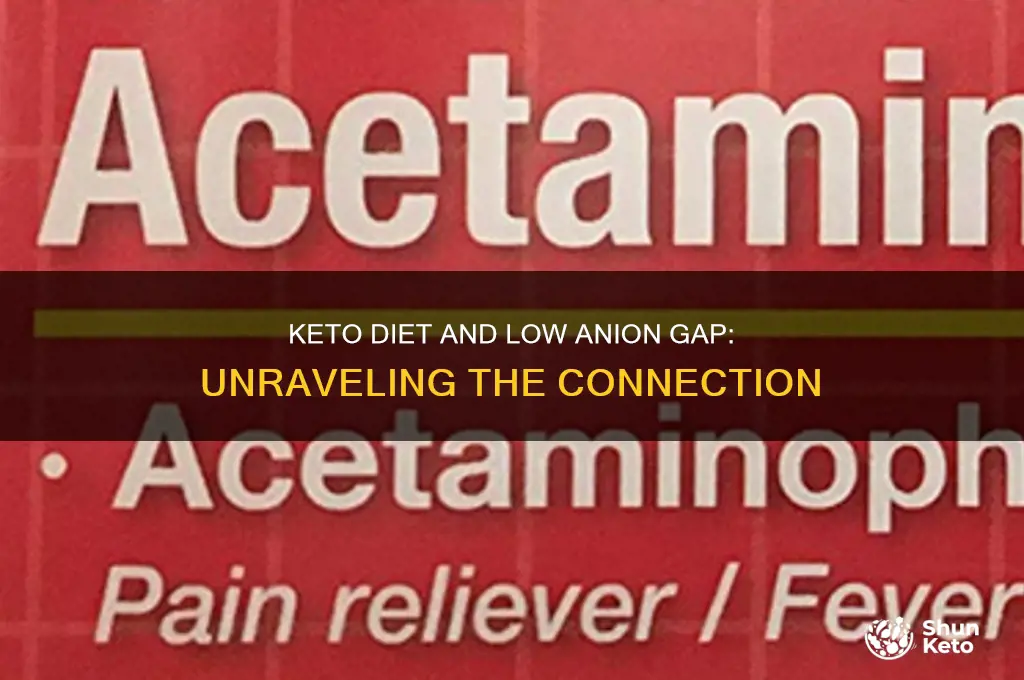 can keto diet cause low anion gap