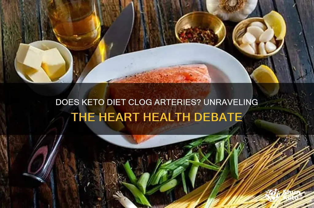 can keto diet clog arteries