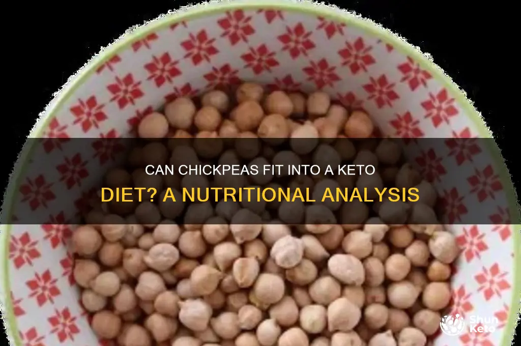 can keto diet have chickpeas