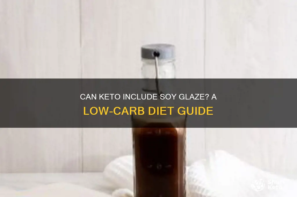 can keto have soy glaze