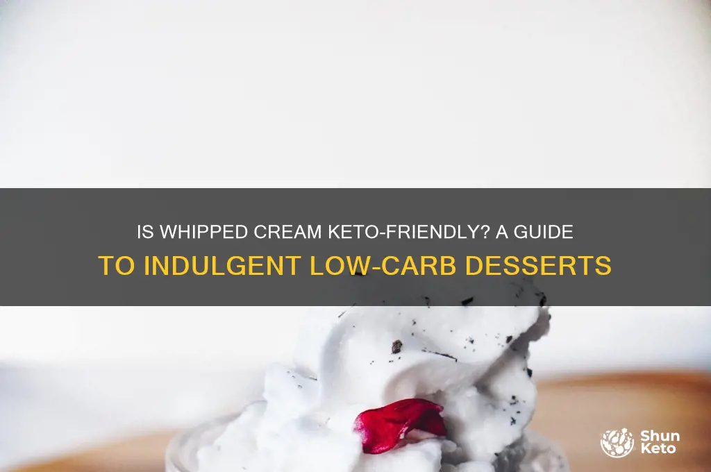 can keto have whipped cream