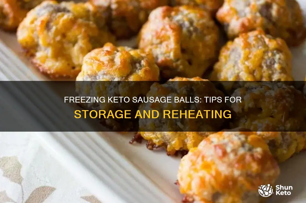 can keto sausage balls be frozen