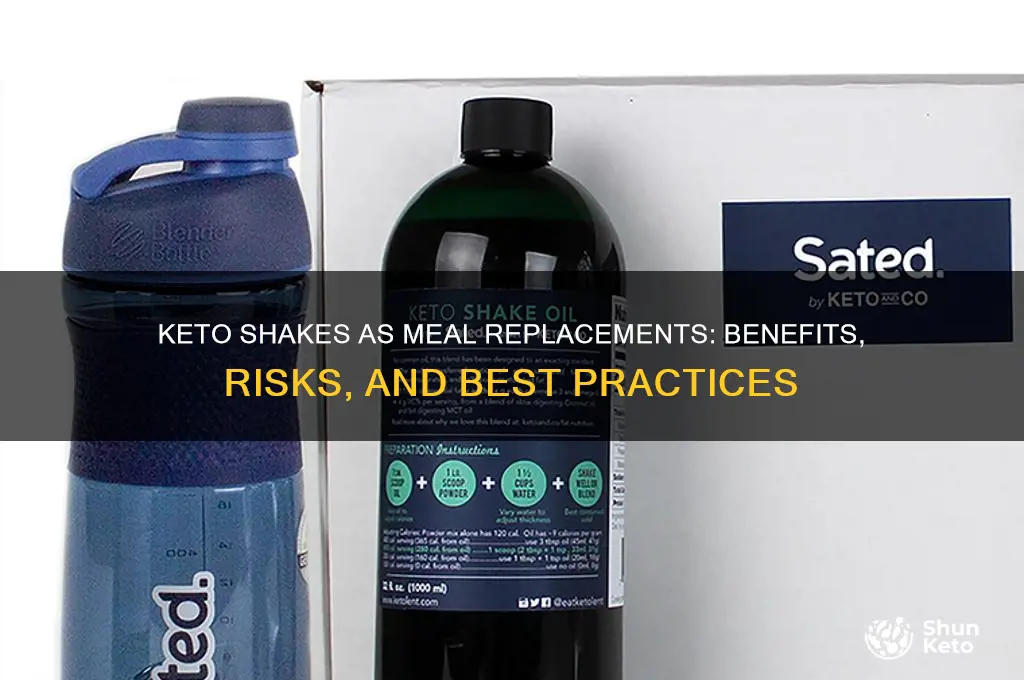 can keto shakes replace meals