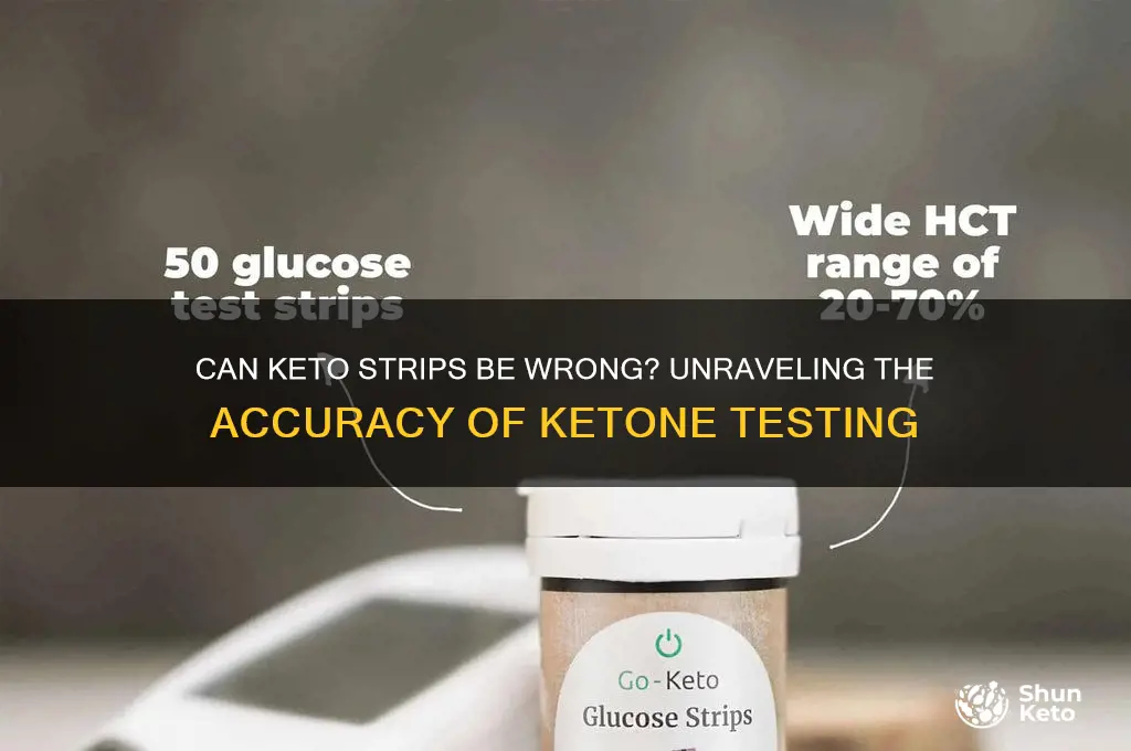 can keto strips be wrong