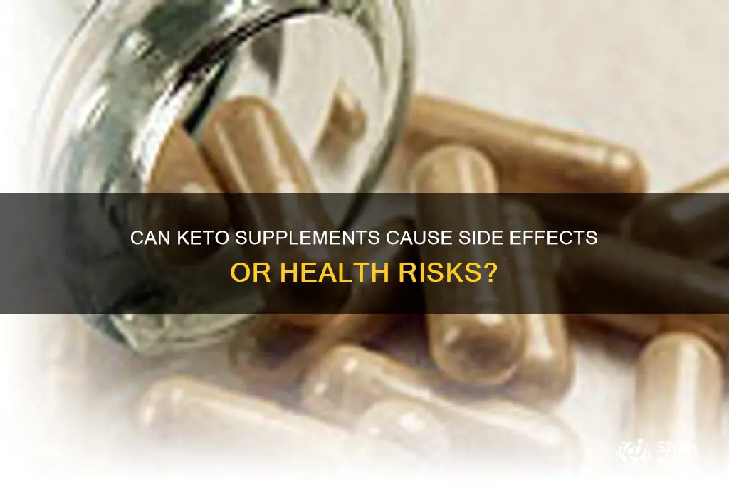 can keto supplements cause